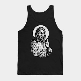 Friend Jesus giving a Thumbs-Up Tank Top